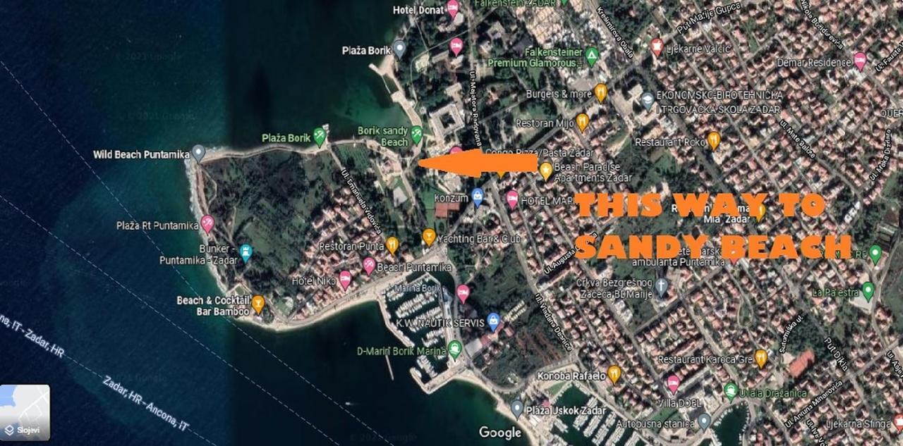 Beach Paradise Apartments Zadar Exterior photo